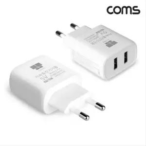 저속충전기 5V 1.2A 12W USB 2포트