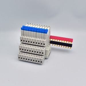 LED 6A DIN 레일 마운트 41F-5-C2 5V 12V 24V가 포함된 10개  슬림 릴레이