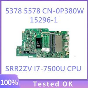 15296-1 Dell piron 13-5378 5368 15 5578 7778 노트북 마더보드(I3 I5-7200U I7-6500U CPU 포함) CN-04WVK