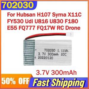 702030 Hubsan H107 Syma X11C FY530 Udi U816 U830 F180 E55 FQ777 FQ17W RC 드론 충전식 배터리 용 3.7V