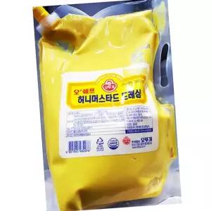 오뚜기 허니머스타드 드레싱 2kg 샐러드소스 샌드위치소스 치킨소스