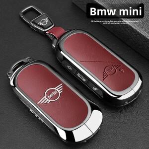 BMW 호환 호환 미니 소형 쿠퍼 컨트리맨 U25 J01 J05 F65 F66 2024 2025용 합금 가죽 키 케이스 자동차 커