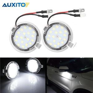 Ford Edge Ranger Mondeo Fusion Flex Exper Taurus Expedition 용 사이드 미러  빛 아래 2X LED 통로 조명