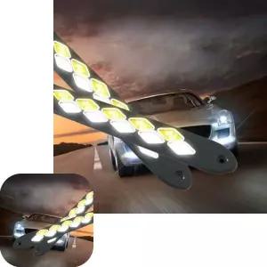 포에코 자동차 데일리라이트 LED 주간주행등 DRL 안개등 브레이크등 26cm