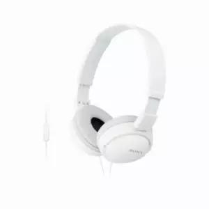 소니 스테레오헤드폰 MDR ZX110AP 흰색 핸즈프리