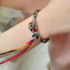 오색실 오색팔찌 팔찌 오색실팔찌 불교 악세사리 오방실 법당 굿즈