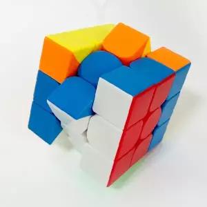 입체 퍼즐 큐브 3x3 두뇌 개발 취미용 컬러 블록 맞추기 완구 부드러운 회전감