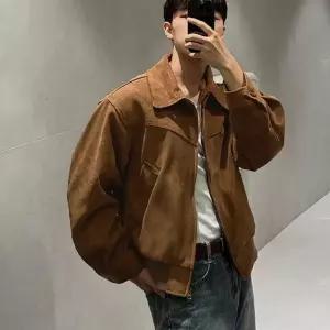 남자 레트로 빈티지 스타일 단정한 패션 캐주얼 아우터 블루종 자켓 남성 남자봄 남자봄아