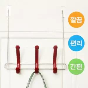 벽후크 행거 옷후크 관공서 도어옷 문걸이후크 가방후크 옷행거 도어후크 학교 문옷 훅 행주 도어행거 1단