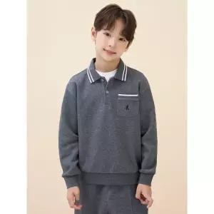 [BEANPOLE KIDS] 클래식 티칼라 스 세트 애쉬 (BI6841U034)