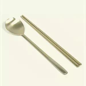 방짜유기 초등학생 어린이 수저세트 3호 1세트