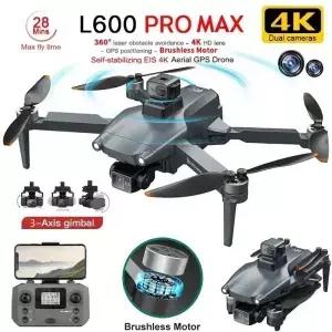 L600 MAX GPS 드론 4K 3축 PTZ HD 듀얼 카메라 장애물 회피 브러시리스 모터 5G WIFI RC 쿼드콥터 완구