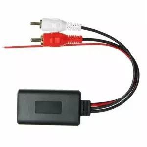 2RCA 인터페이스 차량용 무선 블루투스 수신기 모듈 AUX 케이블 어댑터 HIFI 사운드 음악 오디오 스테레오