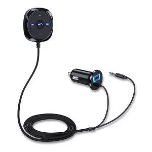 차량용 Bluetooth 호환 오디오 수신기 AUX IN 자동차 액세서리가 포함된 스테레오용 무선 음악