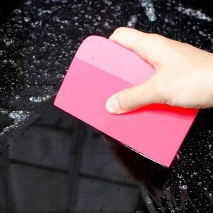 자동차 PPF 스퀴지 키트 3 크기 비닐 랩 용 스크래치 방지 TPU 고무 색조 워터 블레이드 스크레이퍼 창 도