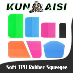 자동차 PPF 스퀴지 키트 7 in 1 비닐 랩 용 스크래치 방지 TPU 고무 색조 워터 블레이드 스크레이퍼 창 도