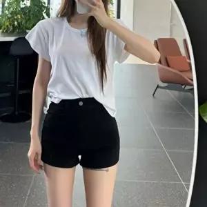 여성숏팬츠 3부 하이웨스트 숏팬츠 핫팬츠 블랙 2타입 숏바지