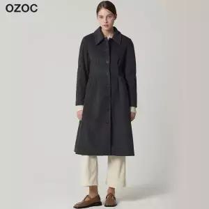 오조크 OZOC 울 캐시미어 블렌디드 테이퍼드 롱코트 택가격: 170000원 842527