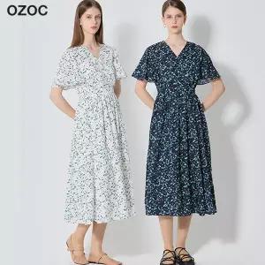 오조크 OZOC 스모크 자수 프린트 원피스 택가격: 99000원 842469