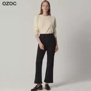 오조크 OZOC 히든밴딩 약기모 부츠컷 데님 팬츠 택가격: 85000원 842416