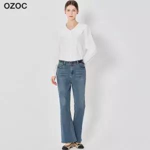 오조크 OZOC 세미 부츠컷 데님 팬츠 842411