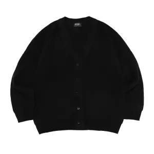카고브로스 HERITAGE KNIT V-NECK CARDIGAN (BLACK) - black