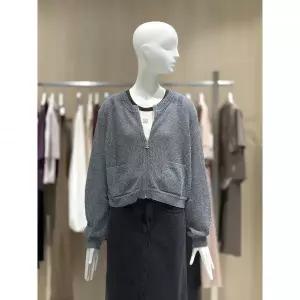 일부수량 [ZOOC] 등판 레터링 포인트 집업 크롭 카디건 V263KSL914 2797206