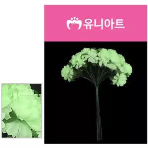 제이엠 소국화 연두 부조꽃