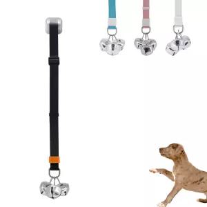 강아지 벨 초인종 배변 훈련 문 손잡이 부착 길이 높이 조절 SVD PET 블랙
