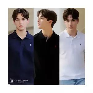 유에스피에이 [최신상][U.S POLO ASSN.] 26SS 라이크라 반팔 카라티 3종 남성