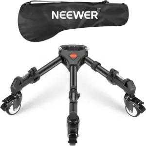 사진 삼각대 돌리 중량 50파운드 용량 DSLR 카메라용 3 고무 바퀴 장착 캠코더 및 비디오 조명용
