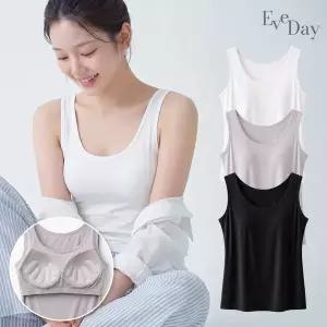 [NS홈쇼핑][1+1+1] 이브데이 비스코스 노와이어 브라탑 쿨링 캡나시 3종세트..[35969800]