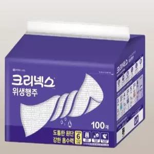 크리넥스 위생행주 100매 빨아쓰는 키친타올 무형광 코스트코