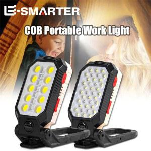 ESMARTER COB 휴대용 작업 조명 USB 충전식 비상 수리 조명 모바일 광원 손전등