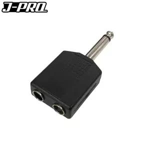 J-PRO JC27 TS 55잭 암-TS 55 수 Y 변환젠더 커넥터Y Y형 AUX RCA 음향 마이크 음향용