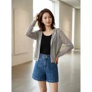 일부수량 잇미샤 린넨 후드 가디건 ITQ6YCD160 2797523