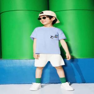 ZARA MICKEY MOUSE  도날드 덕 자수 포켓 티셔츠 - 블루 4805/509/400 491333