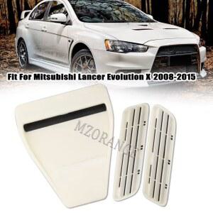 본넷덕트 MITSUBISHI LANCER EVOLUTION 다이렉트 10 보닛 스쿠프 차량용 커버 인서트 덕트 벤트 후드 흡입 EVO 20082015 에어