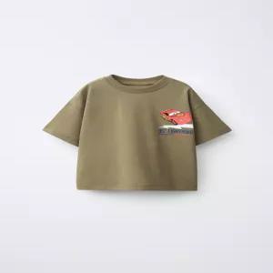 ZARA CARS 라이트닝 맥퀸 ⓒ DISNEY/PIXAR 프린트 티셔츠 - 카키 6208/543/505 491302
