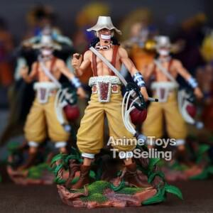 25cm/9.8in 애니메이션 피규어 원피스 Usopp Figure Luffy PVC 동상 Collectible Model Toys Gifts
