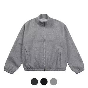 [모로엠]남성 FW 기모 골지 스탠드넥 점퍼 5C-JUA-RIBBED
