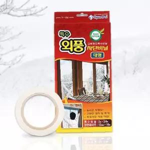 이중 접착 창문 외풍 차단 비닐 시트 방한 단열 필름 겨울용
