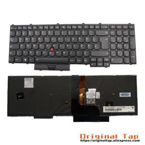 레노버 씽크패드 P50 P70 00PA300 00PA382용 DE 독일어 백라이트 키보드