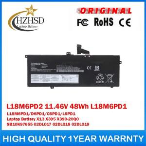 L18M6PD2 11.46V 48Wh 4190mAh L18M6PD1/D6PD1/C6PD1/L6PD1 LenovoX13 X395 X390-20Q0 SB10K97655용 호환