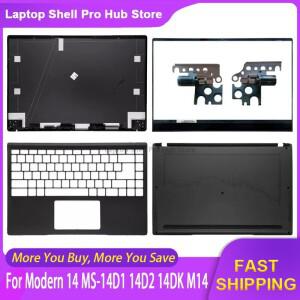 MSI Modern 14 MS-14D1 14D2 LCD 뒷면 커버/전면 베젤/손목 받침대/하단 케이스/힌지 블랙용 새 노트북 상