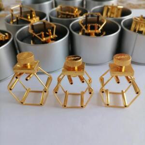 1PCS 리뉴얼 색소폰 다이아몬드 걸쇠 벨기에 베이클라이트 플루트 헤드 골드 플레이트