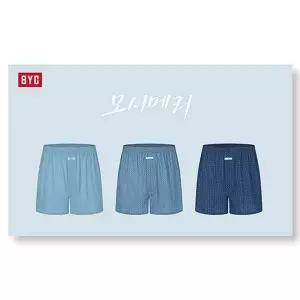 [BYC] 모시메리 남성 트렁크 팬티 3매입 세트 ECF3034