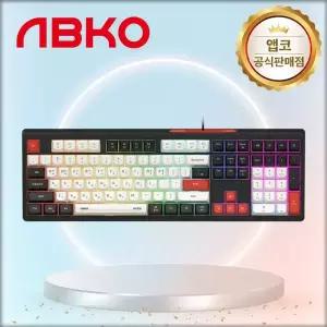 [국내정품] 앱코 MK108 멤브레인 저소음 유선 키보드 블랙