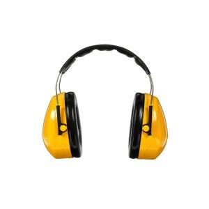 3M PELTOR Optime 98 귀마개 H9A, 머리 위로 쓰는 노란색 제품
