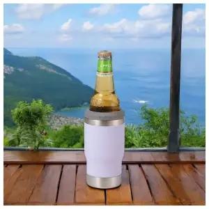 쿨하게 보냉 맥주병 캔쿨러(420ml) (화이트)